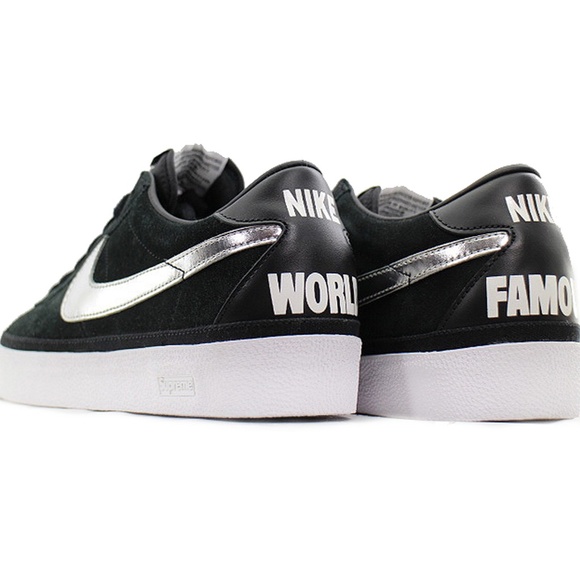 Nike SB Bruin Supreme Black Metallic Silver Men's Size 9 363319-001 DS SS09 DUNK - Picture 13 of 16